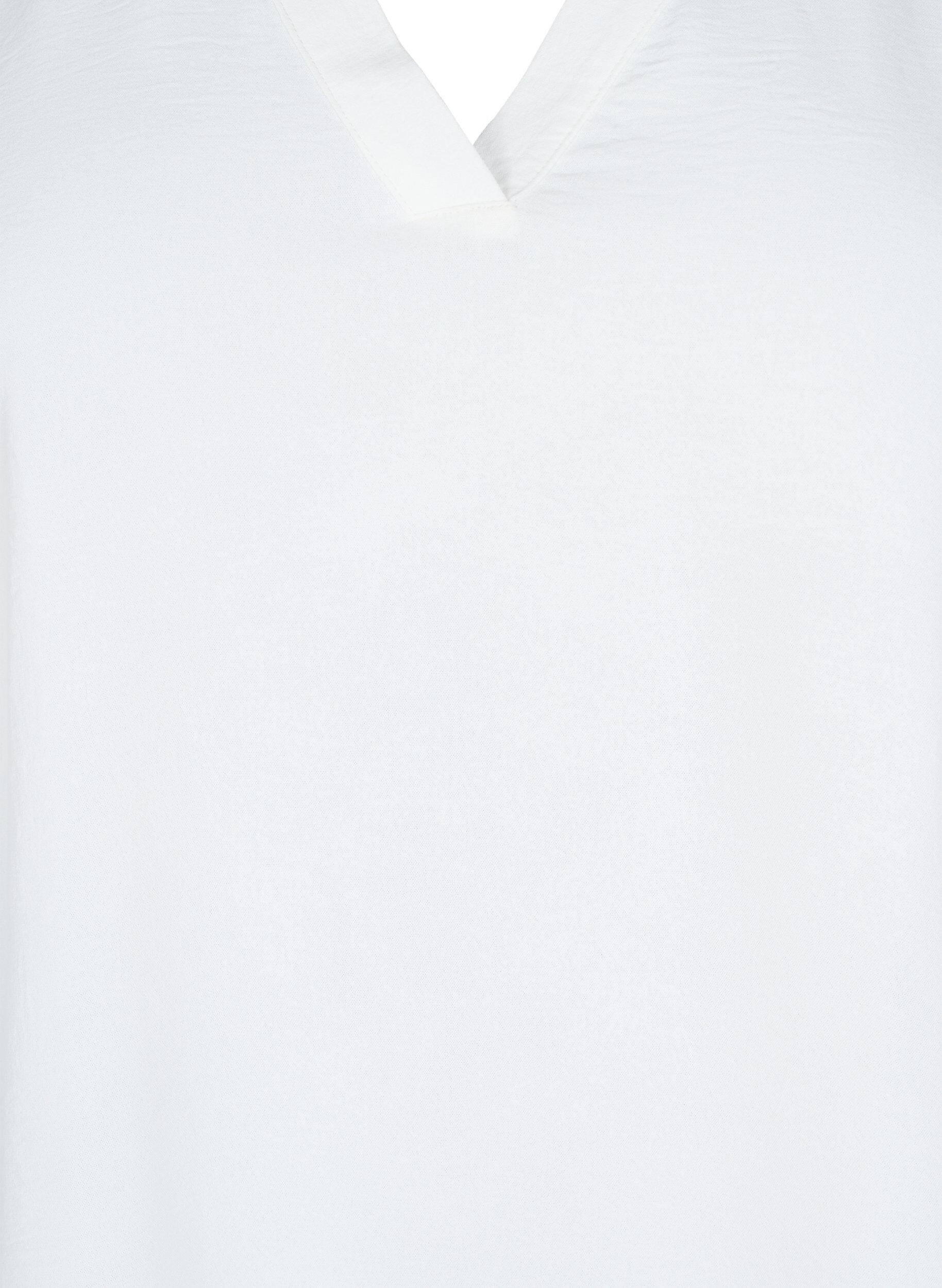 Zizzi FLASH - Bluse mit 3/4-&Auml;rmeln, Vanille, Packshot image number 2