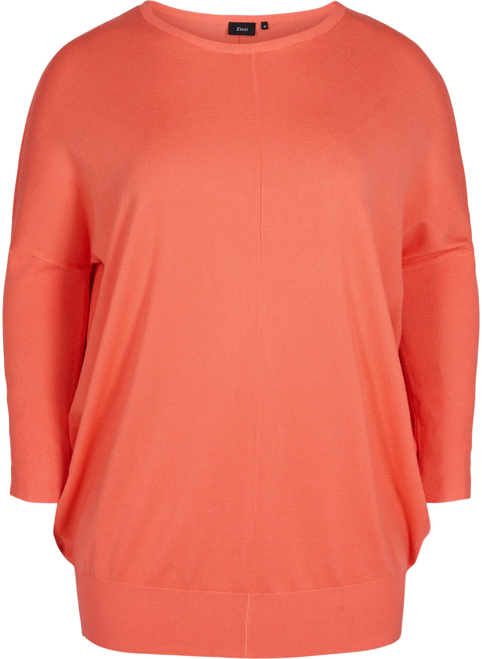 Zizzi Strickbluse , Living Coral, Packshot image number 0