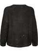 Cardigan mit Pailletten und Kn&ouml;pfen, Schwarz, Packshot image number 1