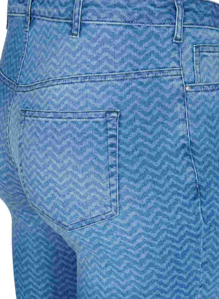 Bedruckte Amy Jeans mit hoher Taille, Ethnic Pri, Packshot image number 3