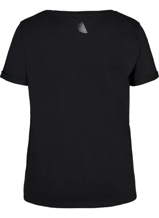T-Shirt mit Druck, Black Blue Oil, Packshot image number 1