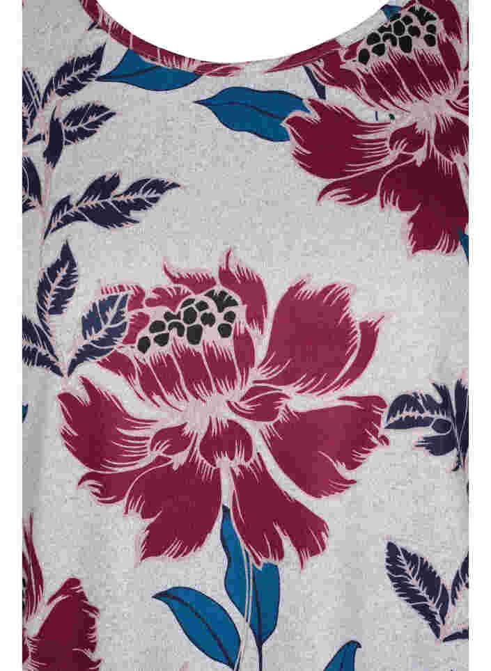 Geblümte Bluse mit langen Ärmeln, LGM Flower AOP, Packshot image number 2