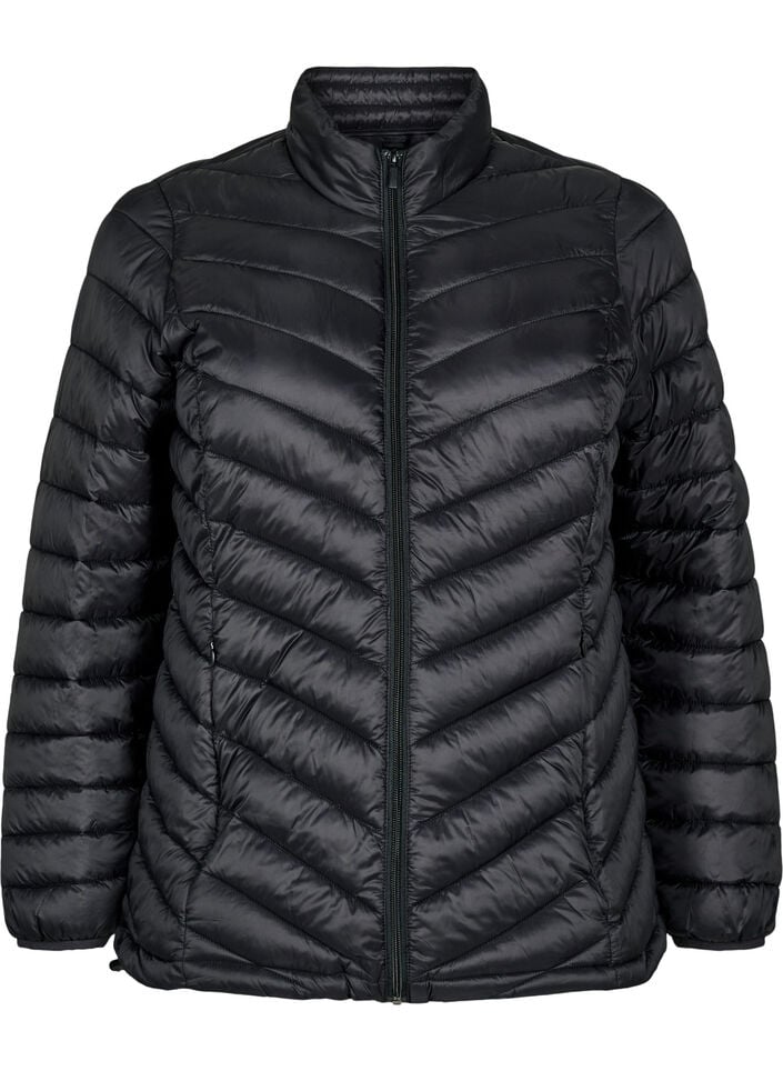 Leichte Jacke mit Taschen, Schwarz, Packshot