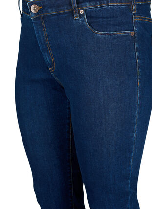 Slim Fit Emily Jeans mit normaler Taille., Dark blue, Packshot image number 2