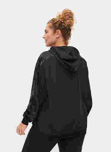 Sportjacke mit Ton-in-Ton-Muster, Black, Model image number 1
