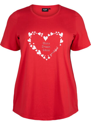 FLASH - T-Shirt mit Motiv, High Risk Red Heart, Packshot image number 0