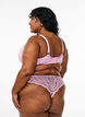 Wattierter BH mit Bügel und Spitze, lila, Model image number 2