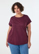 Kurz&auml;rmeliges T-Shirt aus einer Baumwollmischung, Rot, Model image number 0