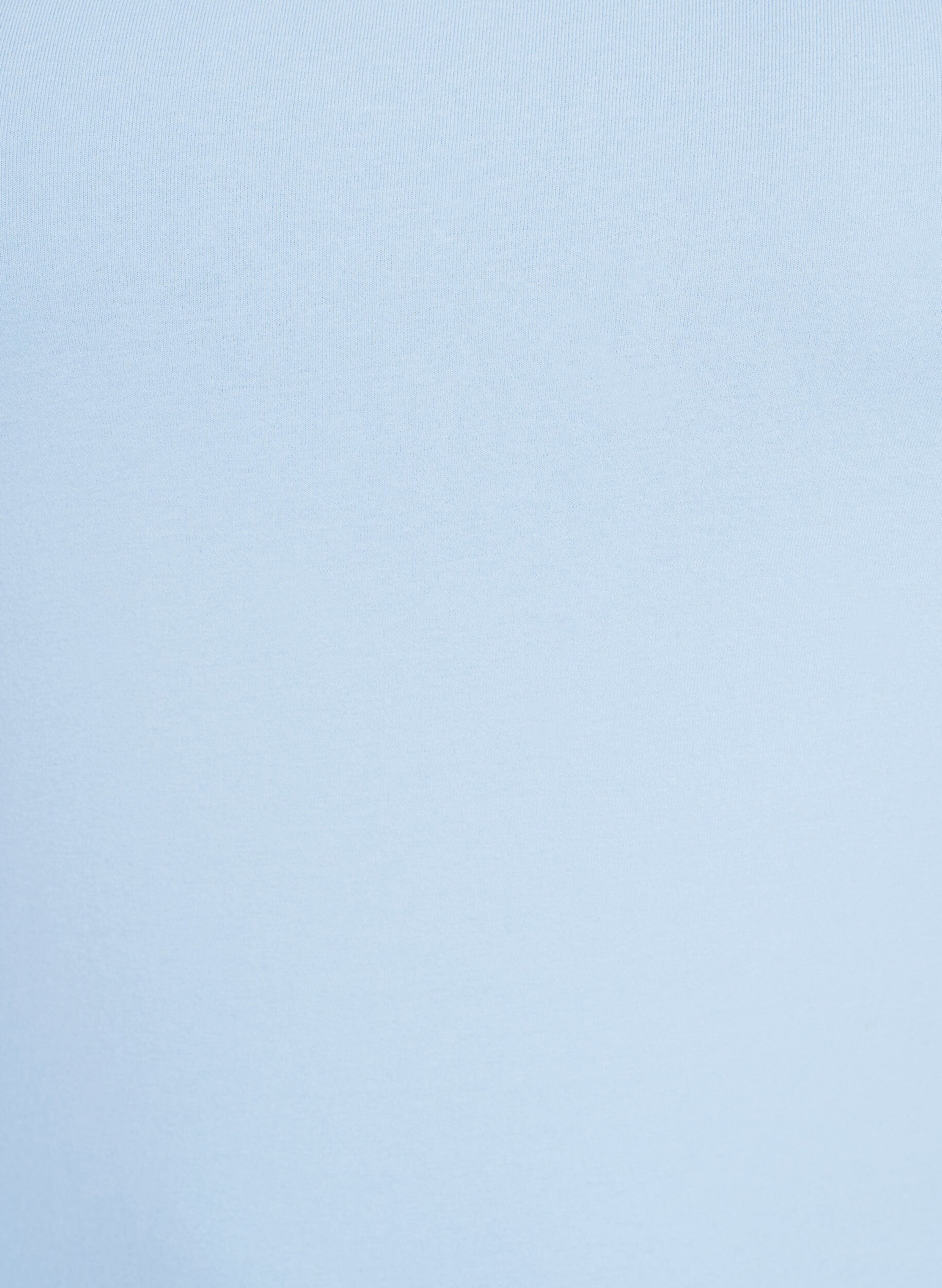 ZizziEinfarbiges Basic Top aus Baumwolle, Blau, Packshot image number 2