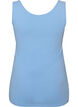 Einfarbiges Basic Top aus Baumwolle, Blau, Packshot image number 1