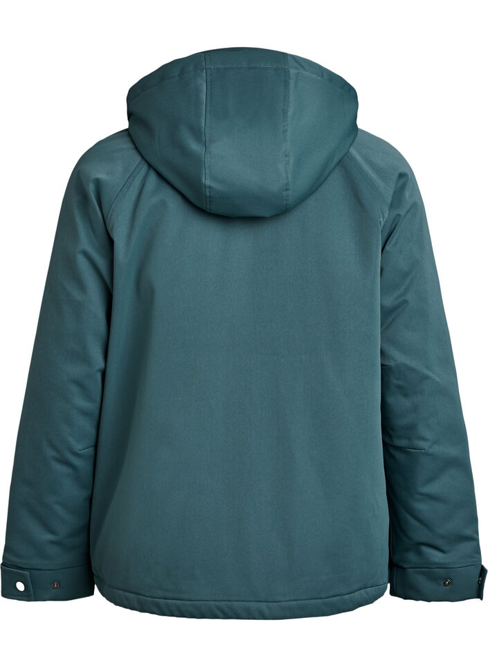 Gepolsterter Parka mit einer abnehmbaren Kapuze, Gr&uuml;n, Packshot image number 1