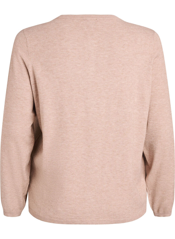 Cardigan mit runden Kn&ouml;pfen, Beige, Packshot image number 1