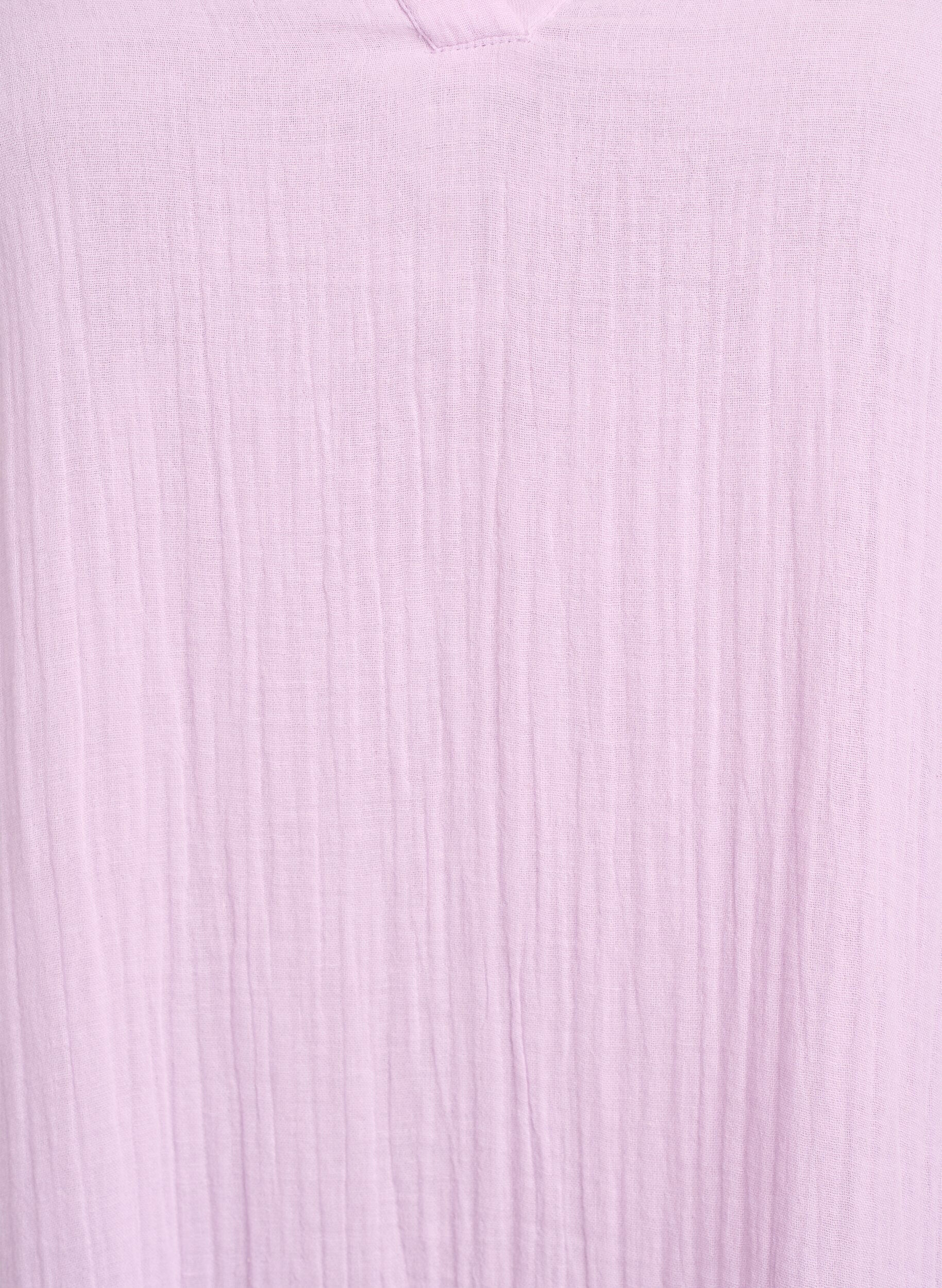 ZizziKurzes A-Linien-Kleid aus Baumwollmusselin, lila, Packshot image number 2