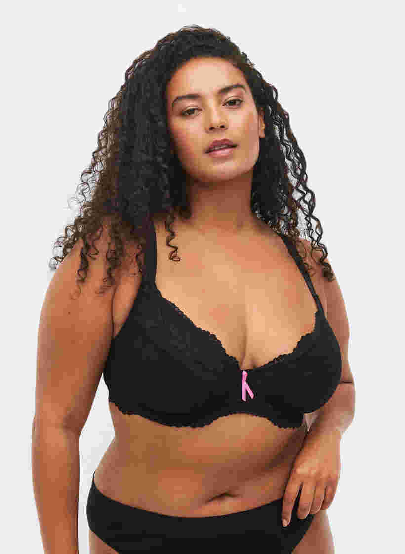 Support the breasts - Emma Bügel-BH für Prothesen, Black, Model