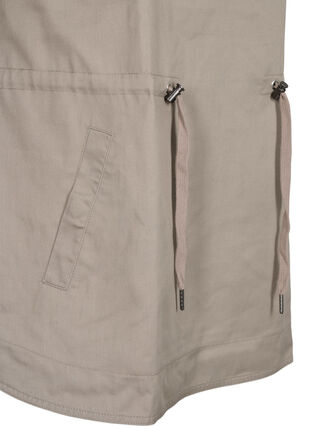 Anorak mit Kapuze und Taschen - Grau - Gr. 42-64 - Zizzi