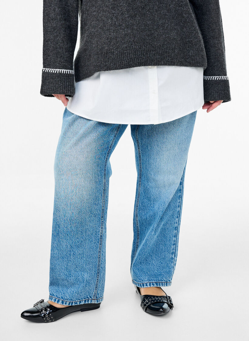 Hemdverl&auml;ngerung aus 100% Baumwolle, Wei&szlig;, Model image number 0