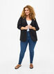 Blazer mit 3/4-Ärmeln, Black, Model image number 3