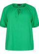 Baumwollbluse mit 1/2 &Auml;rmeln, Bright Green, Packshot image number 0