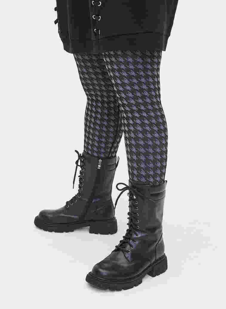 	 Seamless Leggings mit Hahnentrittmuster, Houndstooth, Model