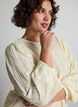 Jerseybluse mit Struktur und Ballonsilhouette, Vanille, Model image number 3