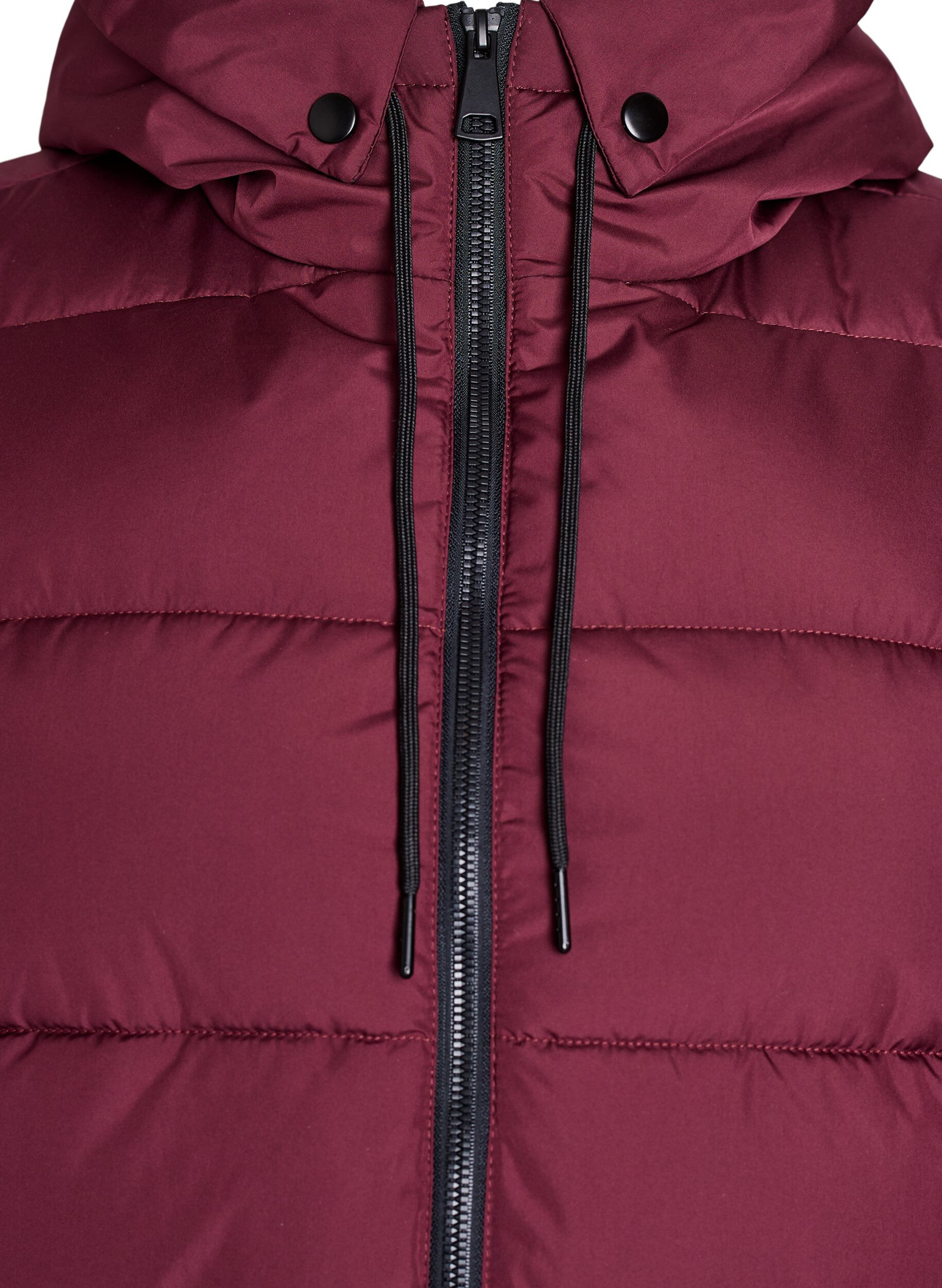 ZizziLanger Weste mit Kapuze und Taschen, Rot, Packshot image number 2