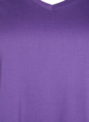 Kurzärmeliges T-Shirt mit A-Linie, Deep Lavender, Packshot image number 2