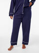 Baumwoll-Pyjamahose mit hohem Bund, Blau, Model image number 2