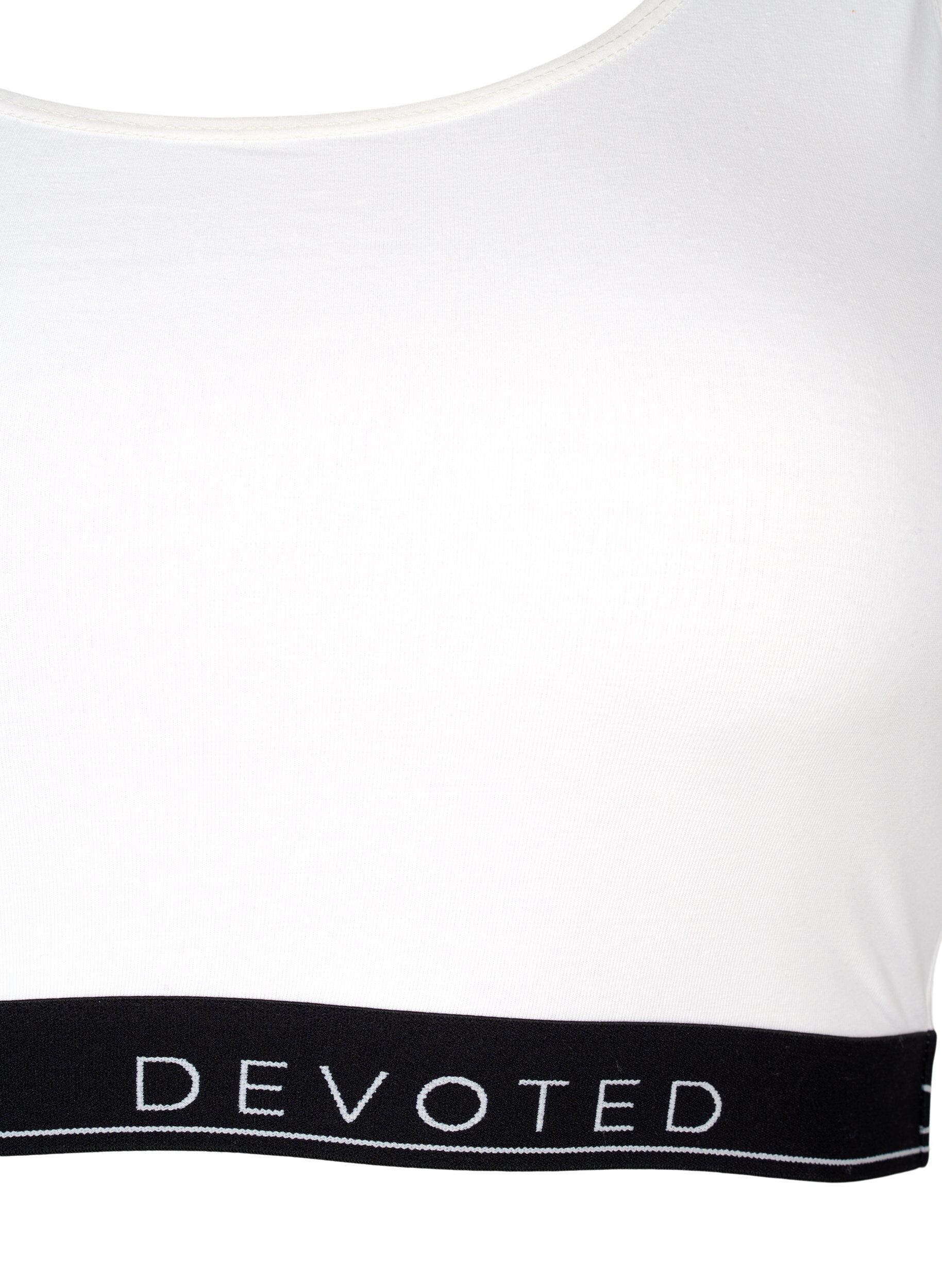 Zizzi BH aus Baumwolle mit verstellbaren Tr&auml;gern, Wei&szlig;, Packshot image number 2