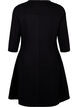 A-f&ouml;rmiges Kleid mit 3/4-&Auml;rmeln, Schwarz, Packshot image number 1