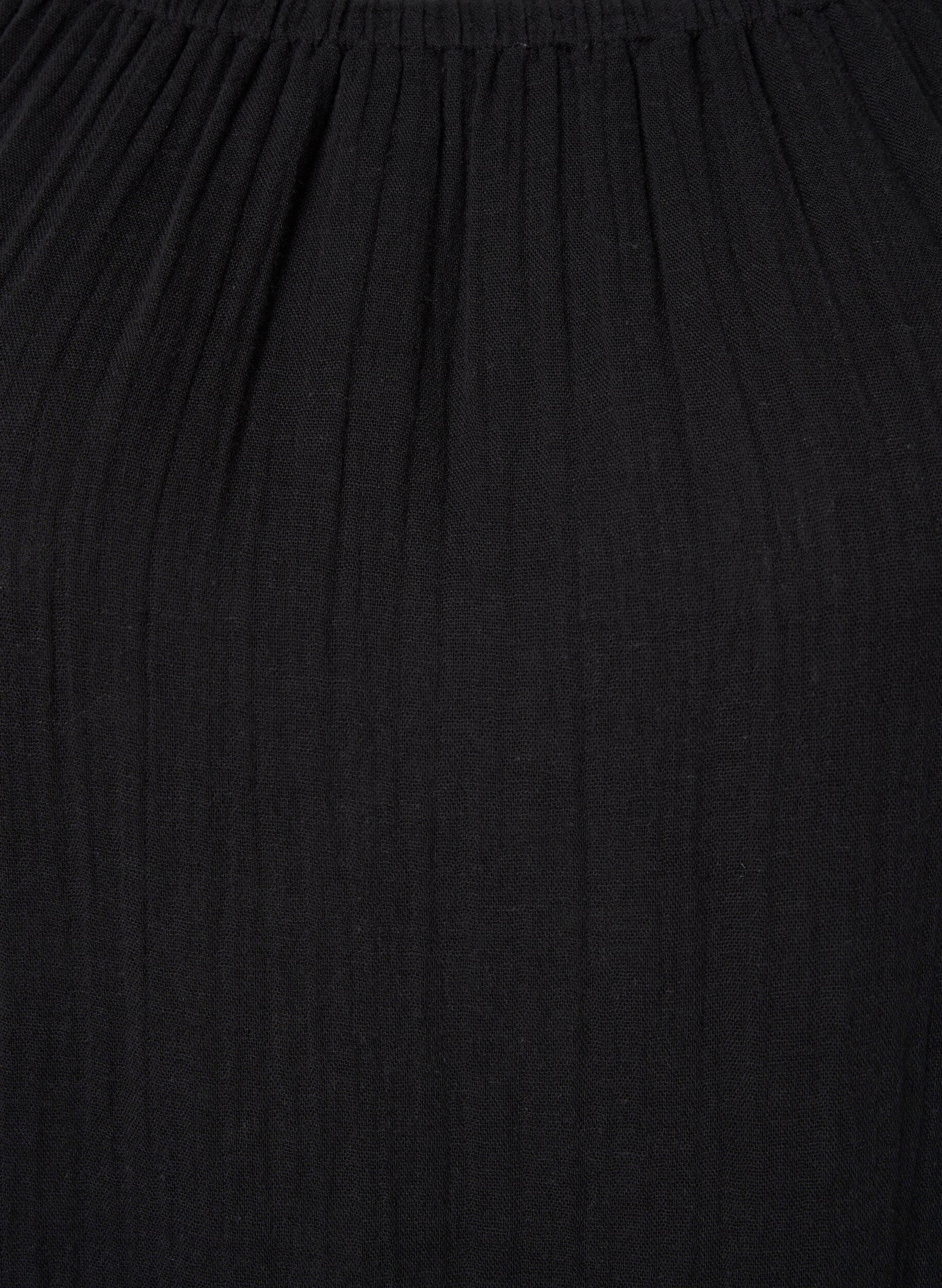 Zizzi Baumwollkleid mit Lockstickerei, Black, Packshot image number 2