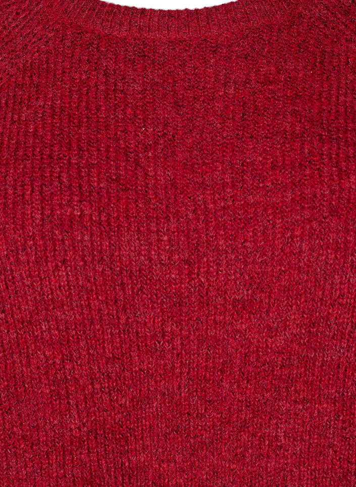 Ripppullover mit 3/4-&Auml;rmeln, Rot, Packshot image number 2