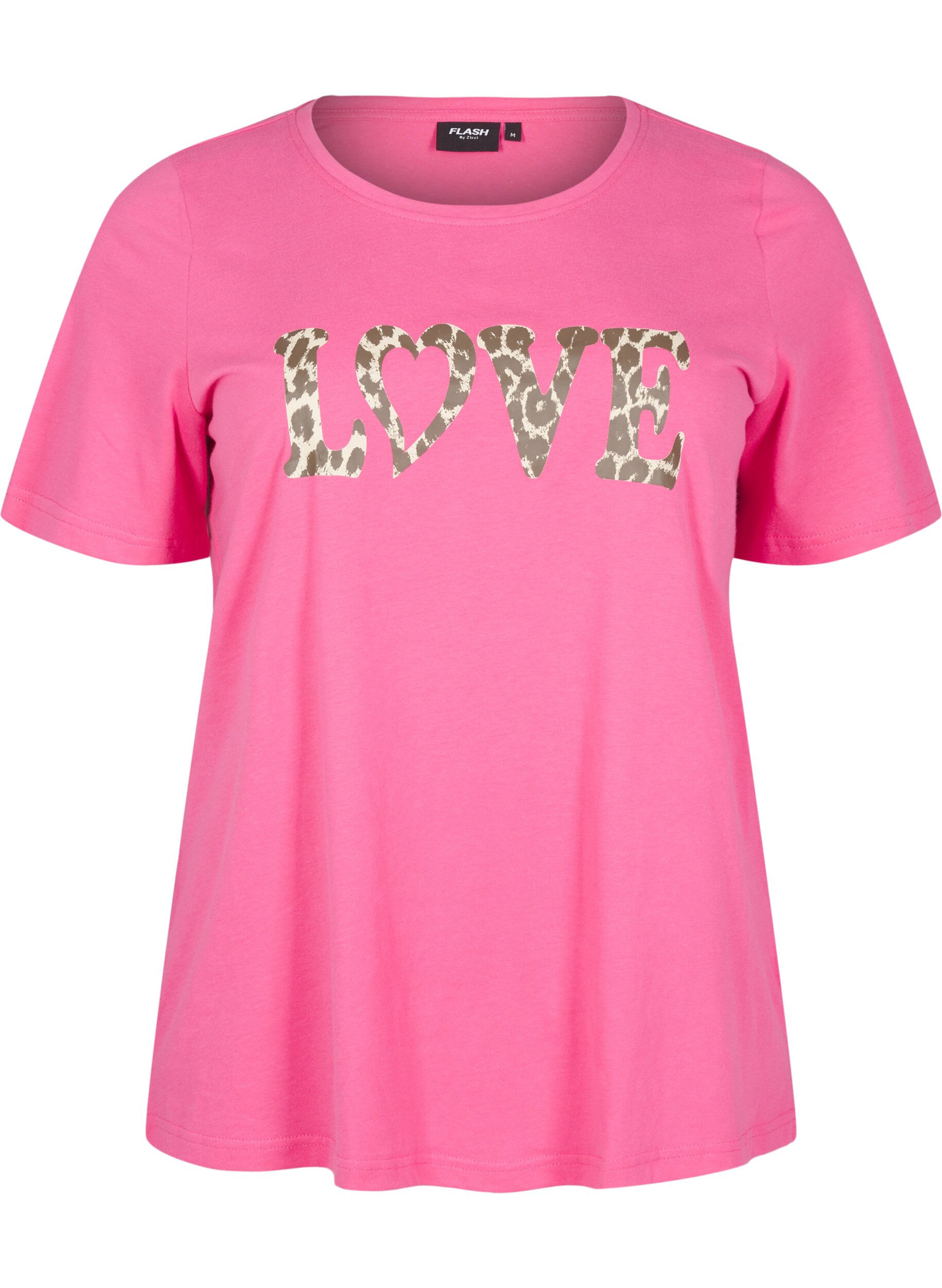 Zizzi FLASH - T-Shirt mit Print, Pink, Packshot image number 0