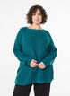 Strickpullover mit diagonalem Muster und Raglan&auml;rmeln, Gr&uuml;n, Model image number 0