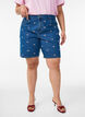 Bestickte Denimshorts, Blau, Model image number 3