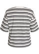 Kastiges T-Shirt mit Streifenmuster, Schwarz, Packshot image number 1
