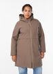 Winterjacke mit verstellbarer Taille, Braun, Model image number 0