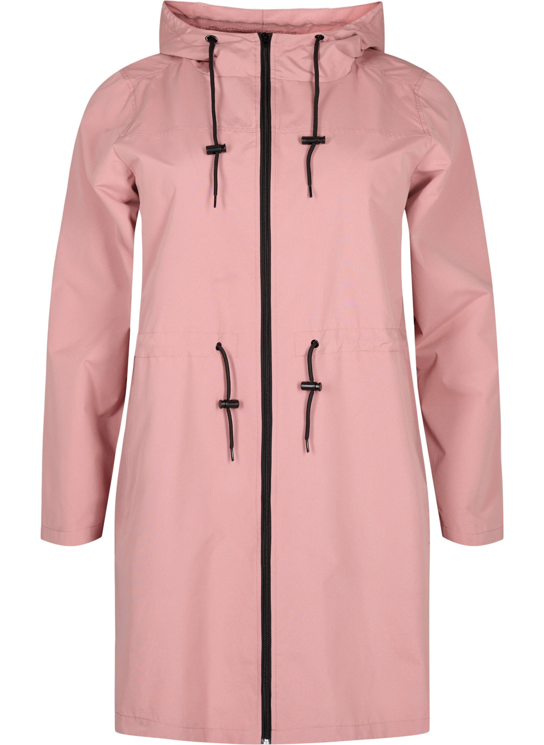 Zizzi FLASH - Wasserabweisender Parka mit Kapuze, Ash Rose, Packshot image number 0