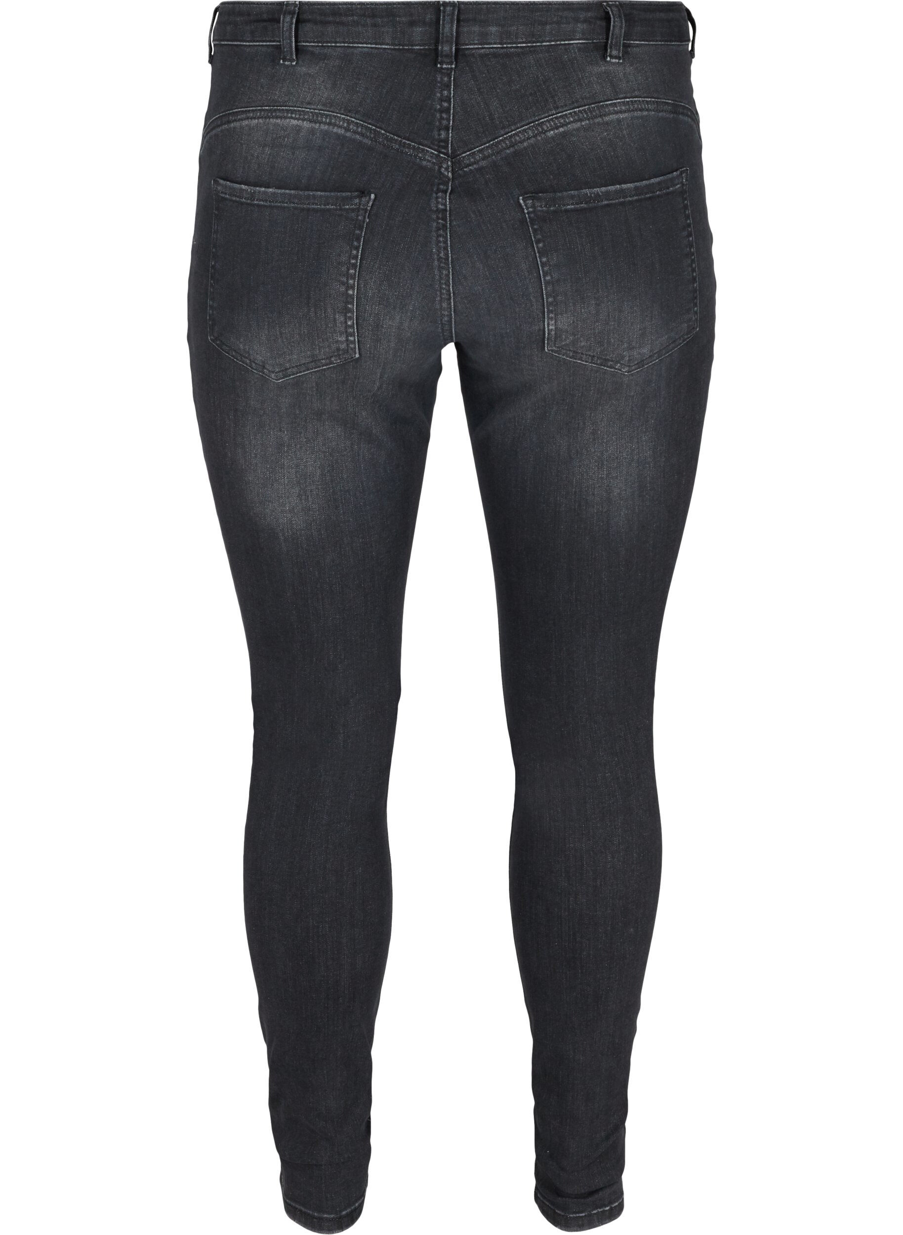 Zizzi Amy Jeans, Grey Denim, Packshot image number 1