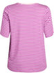 T-Shirt mit TENCEL&trade; Lyocell und Streifen, Lila, Packshot image number 1
