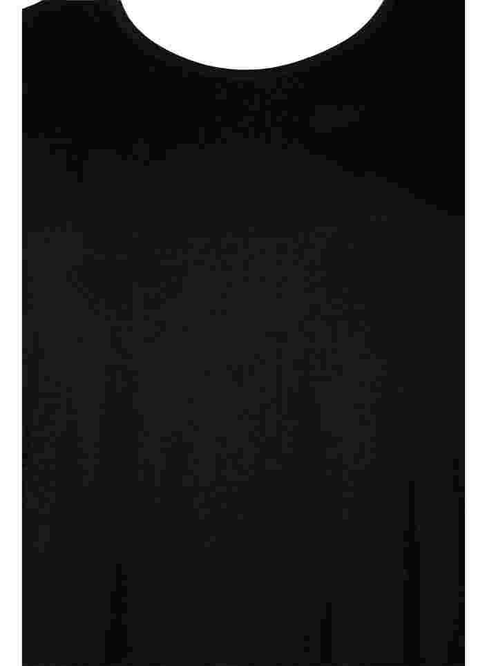 Jerseykleid aus Viskose mit 3/4 Ärmeln, Black, Packshot image number 2