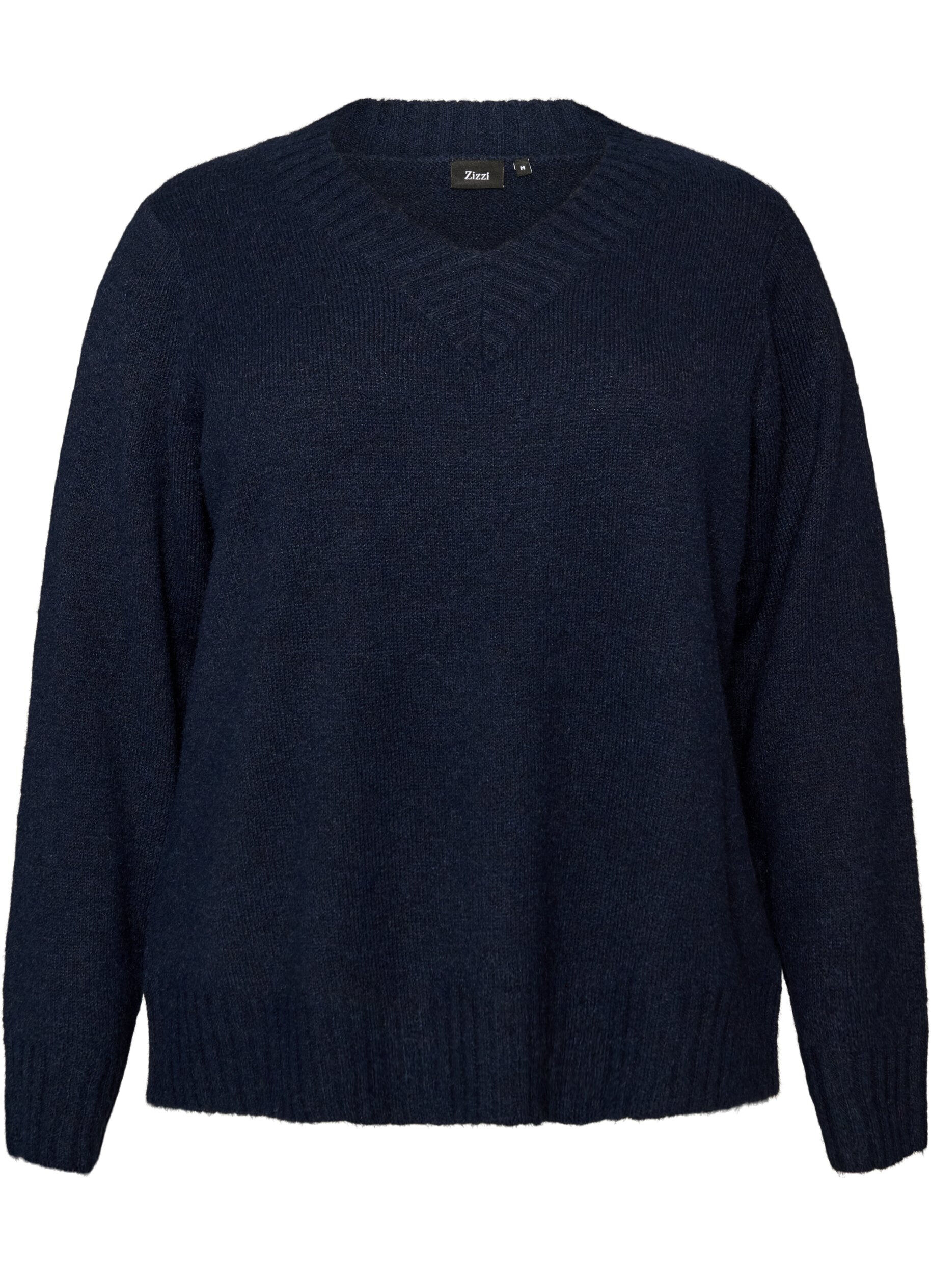 ZizziPullover mit V-Ausschnitt, Blau, Packshot image number 0
