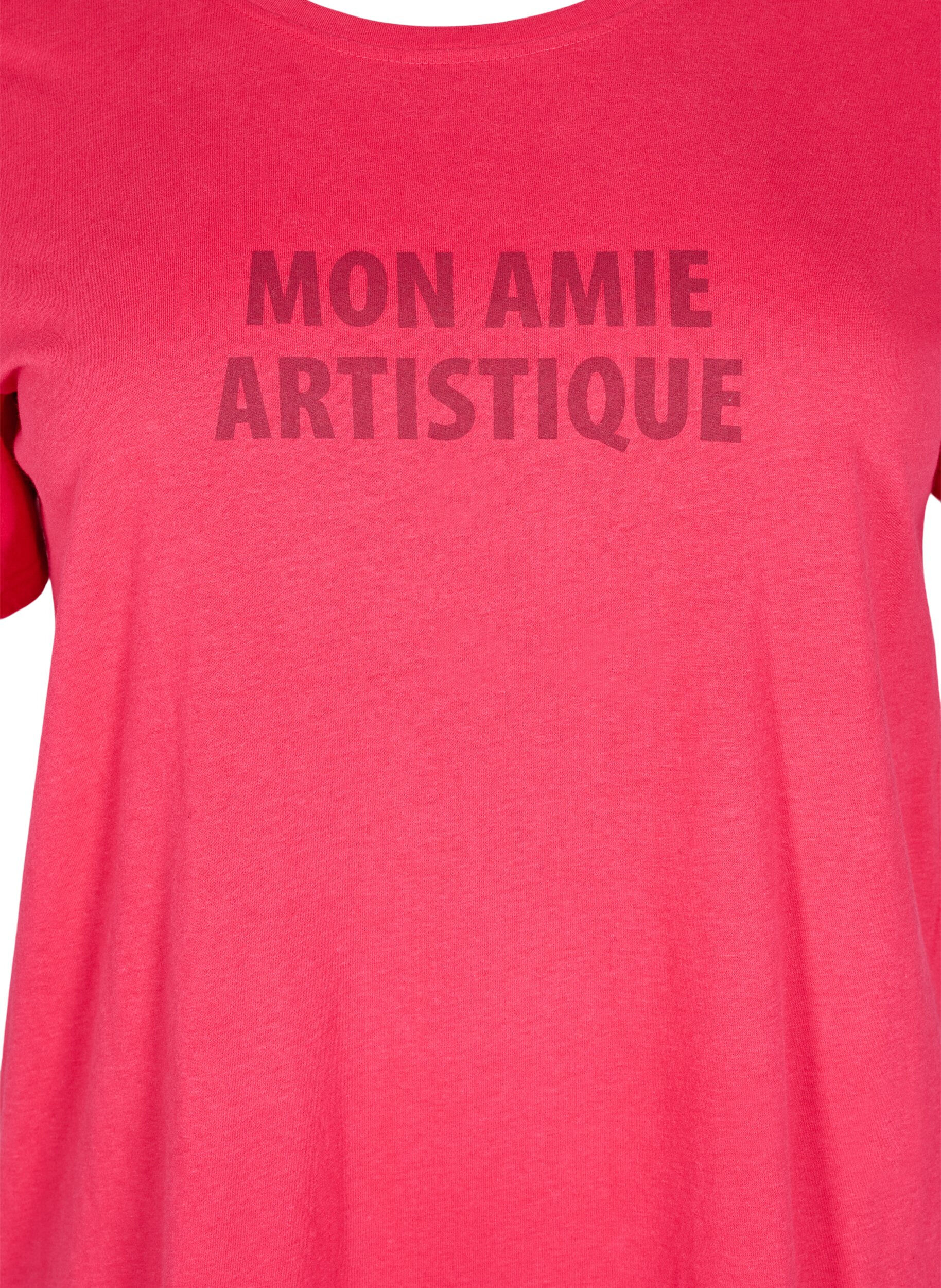 Zizzi FLASH - T-Shirt mit Print, Rot, Packshot image number 2