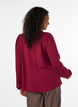 Bluse mit V-Ausschnitt und H&auml;kelband, Rot, Model image number 2