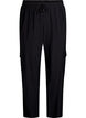 Cargohose mit hoher Taille, Schwarz, Packshot image number 0