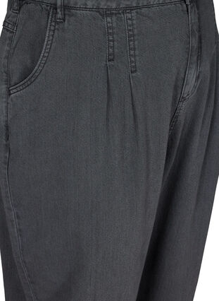 Slouchy Fit Jeans mit hoher Taille, Black washed down, Packshot image number 2