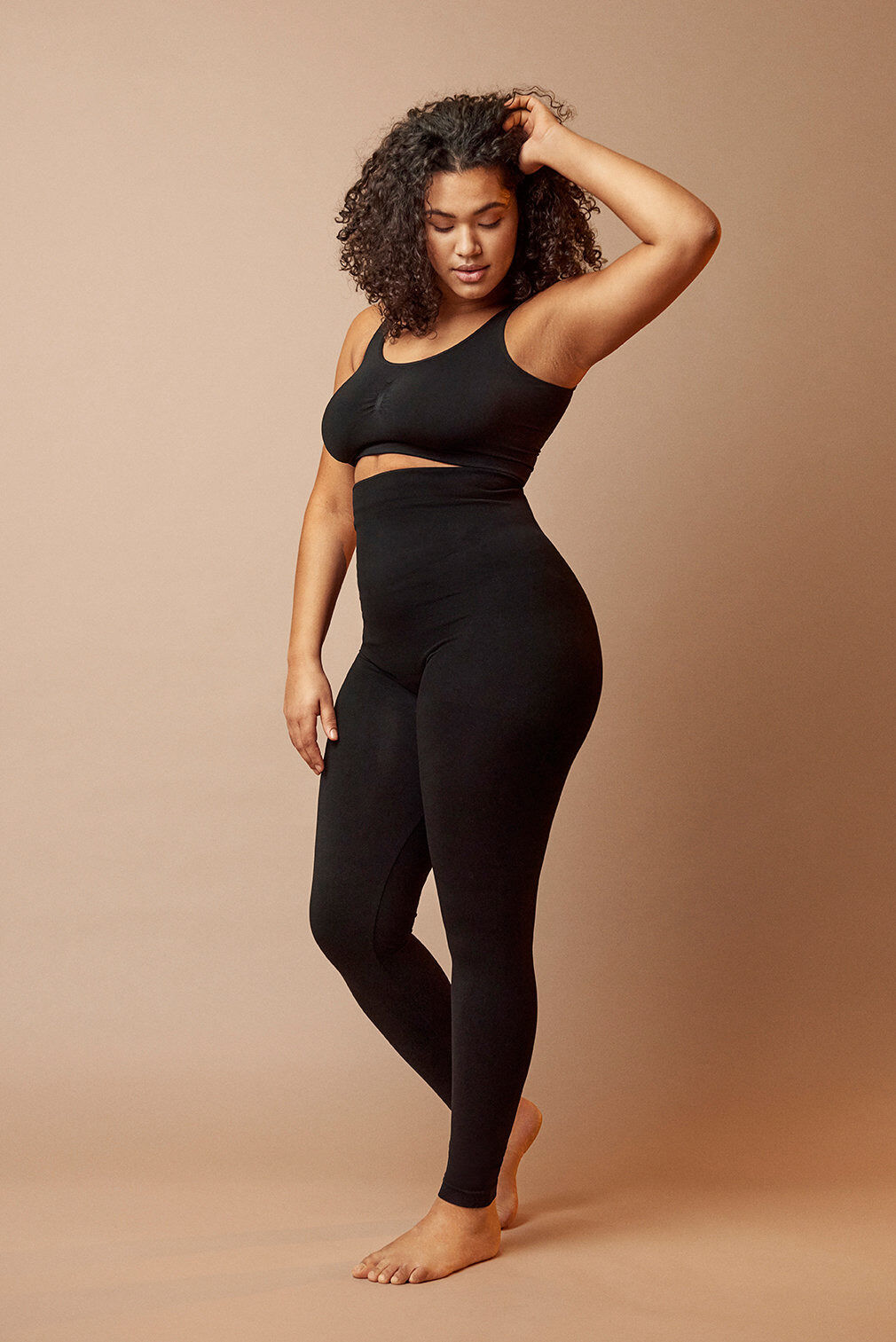 Zizzi Shapewear Leggings mit hoher Taille, Black, Image image number 0