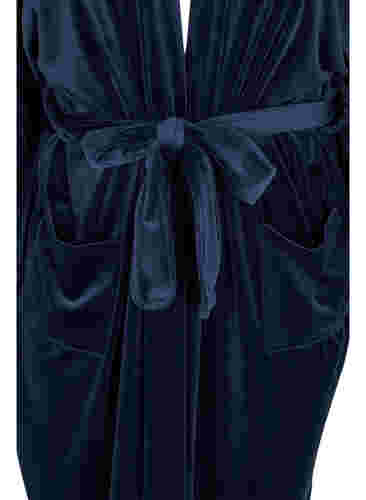 Morgenmantel mit 3/4-Ärmeln und Taschen, Navy Blazer, Packshot image number 2