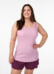 Top mit Spitzensaum, Pink, Model image number 0