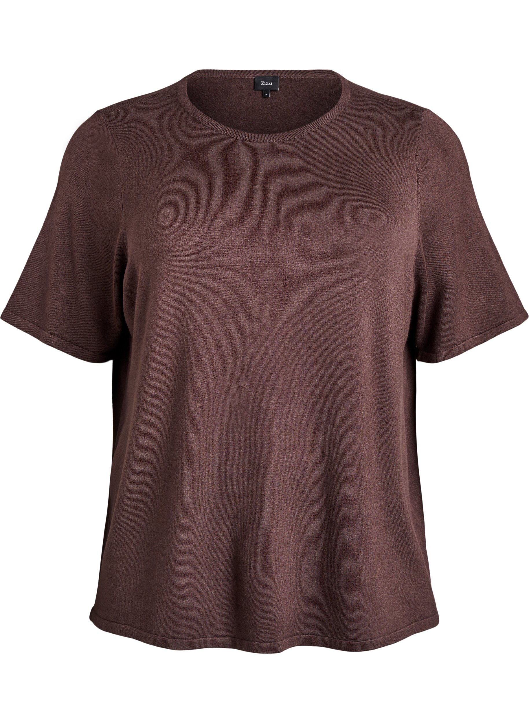 Kurz&auml;rmelige Strickbluse aus Viskose