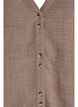 Hemdbluse mit V-Ausschnitt und kurzen Ärmeln, Braun, Packshot image number 2